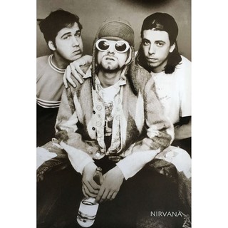 โปสเตอร์ รูปถ่าย วงดนตรี ร็อค เนอร์วานา NIRVANA 1987-94 POSTER 20”x30” Inch Kurt Cobain Legend American Rock Band v11