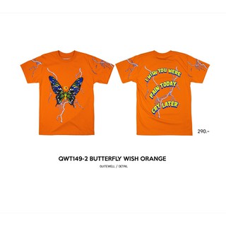 QWT149-2 BUTTERFLY WISH ORANGE เสื้อยืดสีส้ม