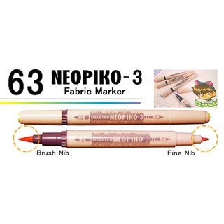 ปากกามาร์กเกอร์สำหรับระบายสีบนผ้า Neopiko-3 จากญี่ปุ่น