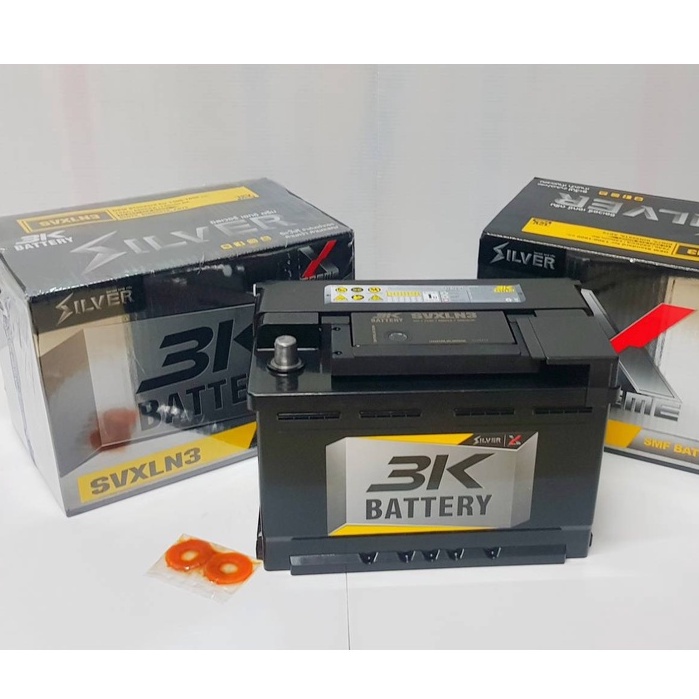 3k-battery-รุ่น-svx-ln3-12v-75ah-แบตเตอรี่ชนิดขั้วจม-revo-fortuner-navara-everest-ranger-bt50-benz-bmw-mg-gs