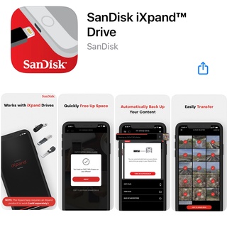 ภาพขนาดย่อของภาพหน้าปกสินค้าSanDisk iXpand Flash drive 64-256GB แฟลชไดร์ฟ สำหรับ iPhone iPad ไอโฟน ไอแพด เมมโมรี่ แซนดิส สำรองข้อมูล จากร้าน sjcam_officialstore บน Shopee ภาพที่ 4