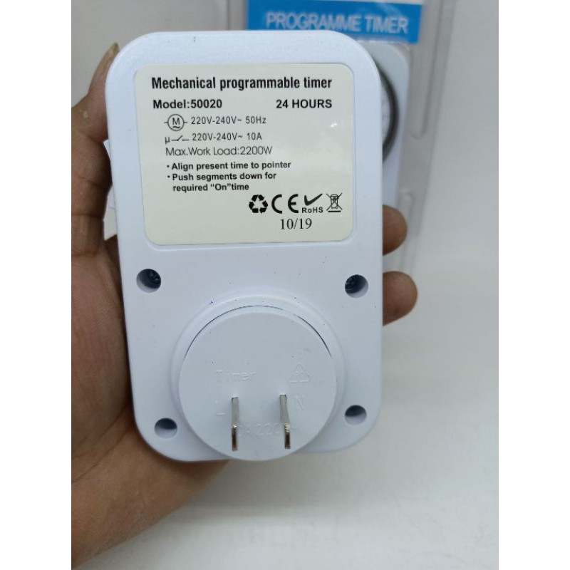 เครื่องตั้งเวลา-24-ชม-รุ่น-50020-timer-analogue-แบบปลั้ก-220v-2200w-10a-ตัวตั้งเวลาเปิดปิดอัตโนมัติ