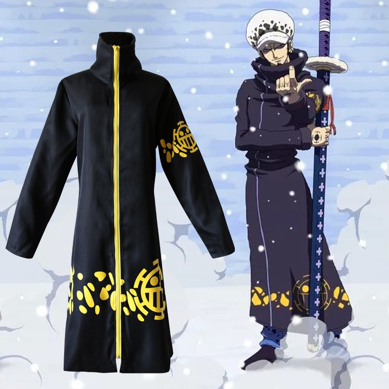 ภาพหน้าปกสินค้าOne Piece cos 2 years later Trafalgar cos clothing Luo jacket cloak cosplay anime costume