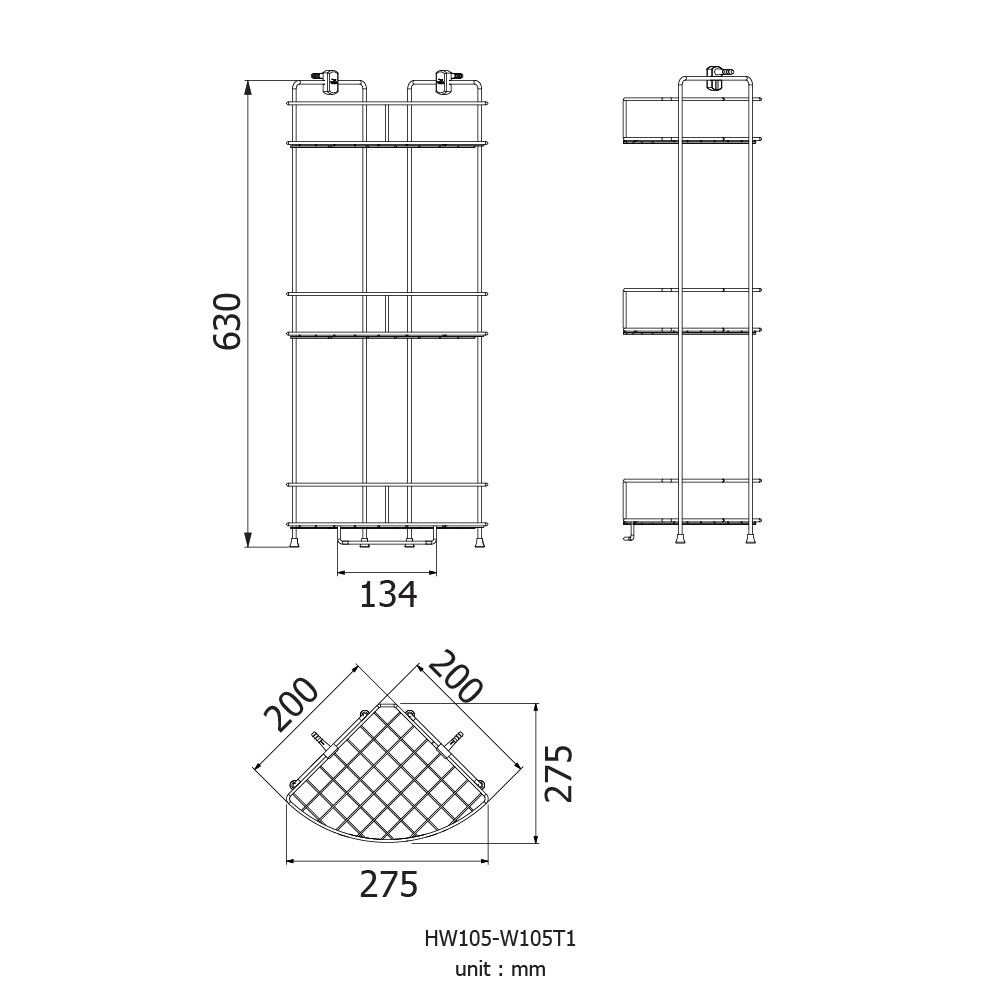 vrh-ชั้นวางของเข้ามุม-ตะแกรงเข้ามุม-3ชั้น-สเตนเลส304แท้-ตั้งได้-หรือจะติดผนังก็ได้-พร้อมชุดติดตั้งกับผนัง