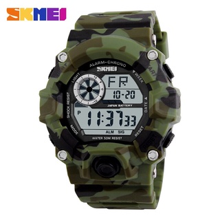 SKMEI Luxury Brand SHOCK Men Sports Watches Camouflage Military Watches Waterproof LED Digital Wristwatches Relogio Masc