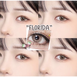 (COD) คอนแทคเลนส์ contactlens สายฝ รุ่น Florida สายตา+ปกติ Prettydoll 0.00 ถึง-6.00 เลนส์นิ่ม ใส่สบายตา (แถมตลับ)