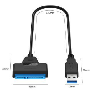 ภาพขนาดย่อของภาพหน้าปกสินค้าสายตัวแปลง USB 3.0 SATA Adapter 2.5 Inch Converter Cable for 2.5 inch SSD HDD Hard Disk Drive Adapter จากร้าน easybuy_mall บน Shopee ภาพที่ 6
