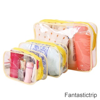 Fantastictrip กระเป๋าเครื่องสําอาง PVC แบบใส