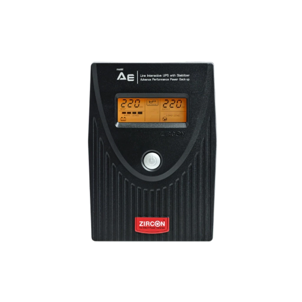 ZIRCON AE 1000VA/550W Line Interactive UPS เครื่องสำรองไฟสำหรับโฮมออฟฟิศ