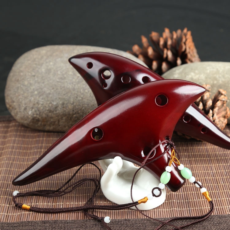 c-key-musical-instrument-12-hole-ocarina-หลุมขลุ่ยรูปไข่