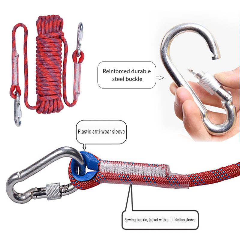 ภาพสินค้าเชือกพาราคอร์ด สำหรับปีนเขา Climbing rope ทำกิจกรรมกลางแจ้ง เชือกโรยตัว อุปกรณ์ปีนเขา เชือกอเนกประสงค์ ผูกผ้าใบฟลายชีท จากร้าน komi_home บน Shopee ภาพที่ 2