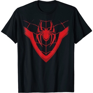 เสื้อยืดผ้าฝ้ายพิมพ์ลาย เสื้อยืดแขนสั้น พิมพ์ลาย Marvel Spider-Man Miles Morales พรีเมี่ยม แฟชั่นสําหรับผู้ชาย และผู้หญิ