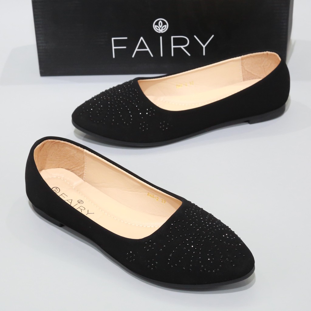 ภาพสินค้ารองเท้า 888-2 รองเท้าส้นแบน ติดเพชร FAIRY รุ่น 888-2 จากร้าน fairyfine บน Shopee ภาพที่ 5