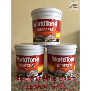 สีอะคริลิคทากันน้ำรั่วซึม หลังคาและดาดฟ้า 201 ROOFSEAL เวิล์ดโทน (WorldTone)