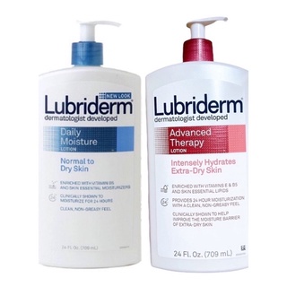 แท้💯%💢Lubriderm Advanced Therapy Lotion Deeply-Hydrates Extra-Dry Skin 709ml. โลชั่นลูบริเดิร์ม💢