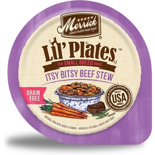 อาหารเปียกสุนัข Merrick Lil’ Plates สูตร Itsy Bitsy Beef Stew ขนาด 99 กรัม