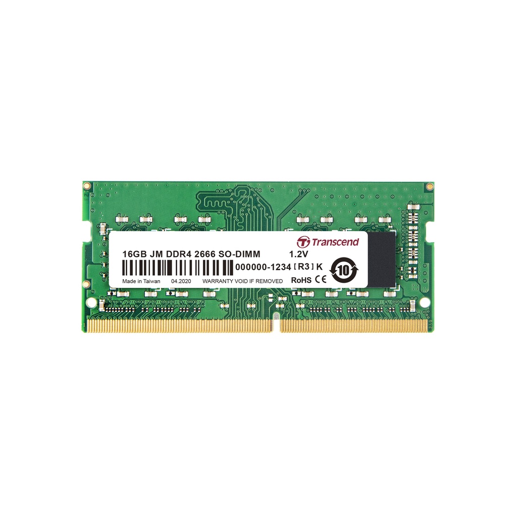 Transcend 16GB DDR4 2666 SO-DIMM Memory (RAM) for Laptop, Notebook