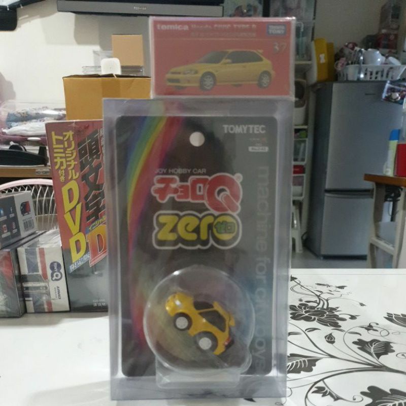 CHORO-Q ZERO Z-62B +TOMICA PREMIUM [37] HONDA CIVIC TYPE R (ํEK9 YELLOW ...