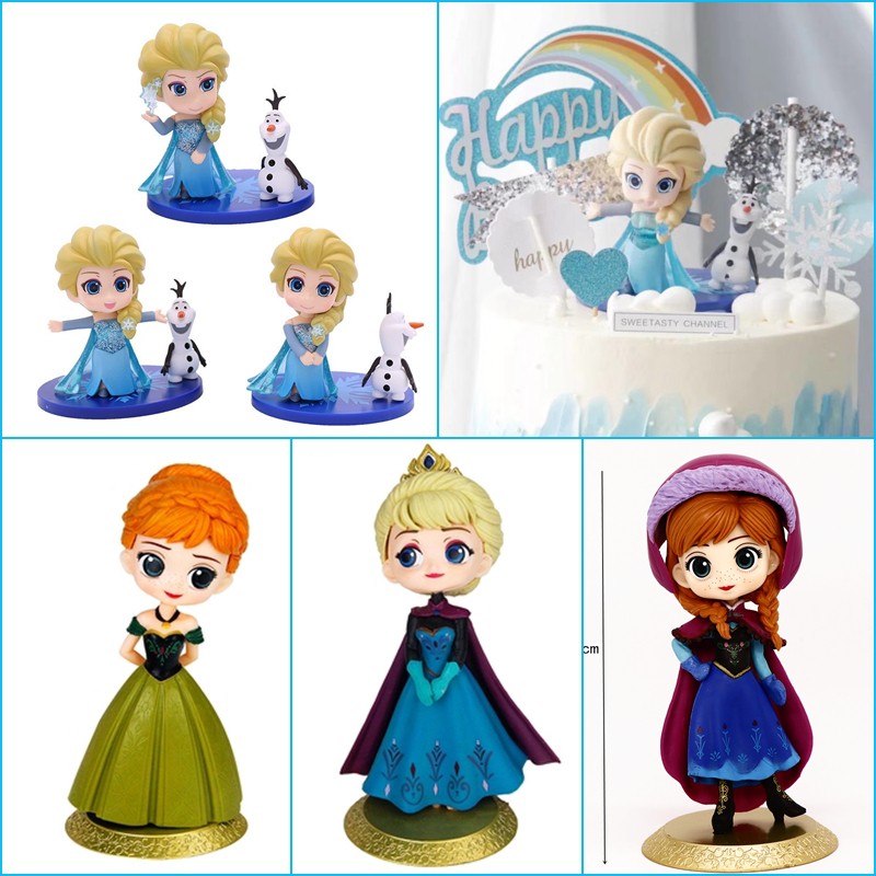 ภาพสินค้าตุ๊กตาเจ้าหญิง Frozen Anna Frozen 2 Cinderella Alice สําหรับตกแต่งเค้ก จากร้าน fashionfindins.th บน Shopee ภาพที่ 2