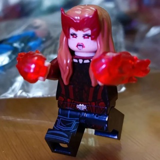 Moc ของเล่นเด็ก บล็อกตัวต่อ ฟิกเกอร์ Thor Spiderman ขนาดเล็ก ของขวัญวันเกิด