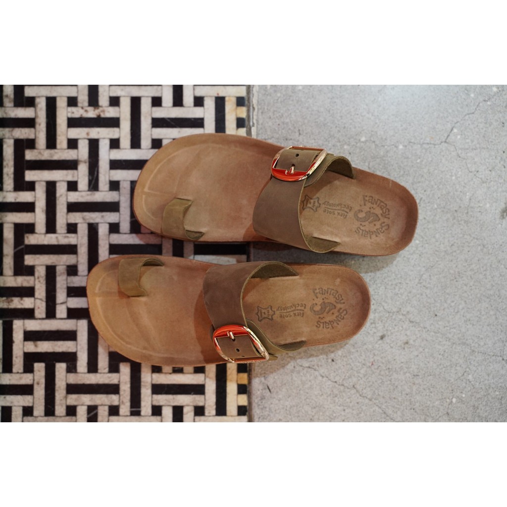 fantasy-sandals-รองเท้าแตะ-หนังแท้-รองเท้าแฟชั่น-พื้นยืดหยุ่น-unisex-รุ่น-thalai-kaky