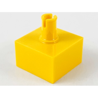 Lego part (ชิ้นส่วนเลโก้) No.4729 Brick, Modified 2 x 2 No Studs, Top Pin