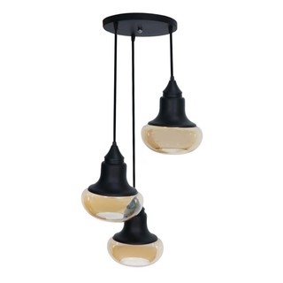 Bouquet lamp PENDANT LAMP CST 2809-3 3-LIGHT BLACK Interior lamp Light bulb โคมไฟช่อ ไฟช่อ CST 2809-3 สีดำ 3 หัว โคมไฟภา