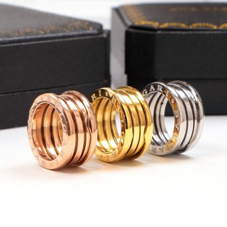 Arc star spring gold-plated ring female wide couple ring male titanium steel rose gold Europe and America