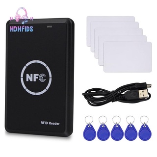 ภาพหน้าปกสินค้าRFID NFC Copier Duplicator 125KHz Key Fob Smart Card Reader Writer 13.56MHz Encrypted Programmer USB UID T5577 EM4305 ที่เกี่ยวข้อง