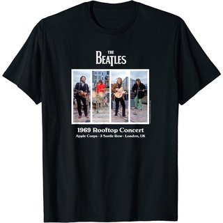 เสื้อยืดโอเวอร์ไซส์เสื้อยืดแขนสั้น พิมพ์ลาย The Beatles Concert 1969 แฟชั่นสําหรับผู้ชาย และผู้หญิงS-4XL