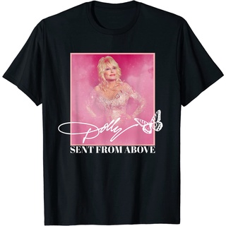 เสื้อยืดโอเวอร์ไซส์เสื้อยืด พิมพ์ลาย Dolly Parton Sent From Above สําหรับผู้ใหญ่S-3XL