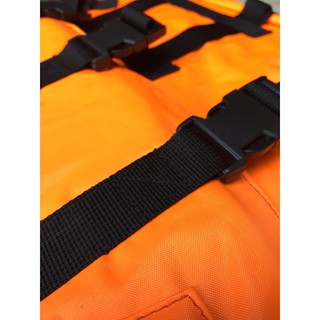 ภาพขนาดย่อของภาพหน้าปกสินค้าPool Safety Set เซ็ตสำหรับสระว่ายน้ำ ในชุดมีเสื้อชูชีพมาตรฐานอุตสาหกรรมสีส้มขนาดมาตรฐาน1ตัว ห่วงชูชีพโฟมขาวแดง24นิ้ว1ใบ จากร้าน toppacamp บน Shopee