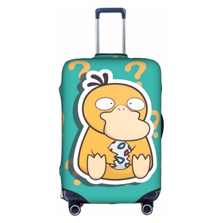 ผ้าคลุมกระเป๋าเดินทาง ลาย Pokemon Psyduck ขนาด 18-32 นิ้ว ซักทําความสะอาดได้