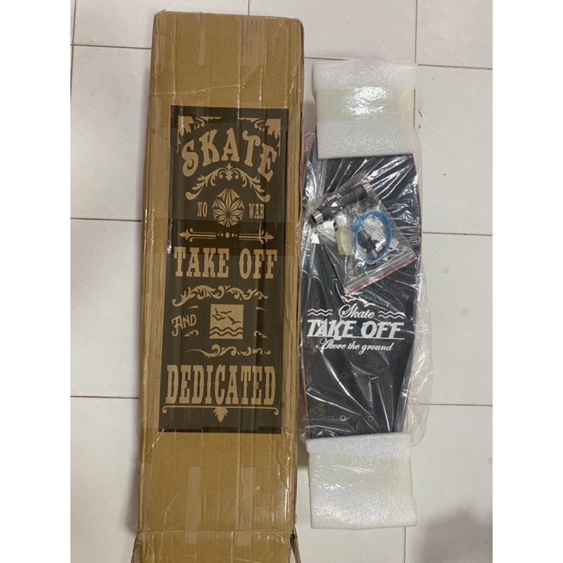 พร้อมส่งจากไทย-ครุยเซอร์-เสก็ตบอร์ด-cruiser-skateboard-take-off-27-ขนาดไม่ใหญ่มากน้ำหนักพอดี-เหมาะหัดเล่น