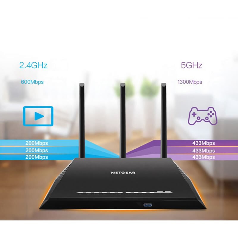 Netgear R6900 Nighthawk AC1900 Smart WiFi Router ประกัน King I.T