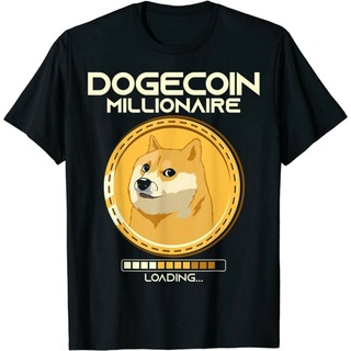 ขายดี!ขายดี เสื้อยืดลําลอง แขนสั้น พิมพ์ลาย Dogecoin Millionaire Loading Crypto Cryptocurrency Hold Dogecoin s POccgi03D
