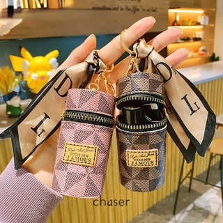 Silk Scarf Barrel Coin Wallet High-capacity Mini Lipstick Key Chain Backpack Accessories Pendant