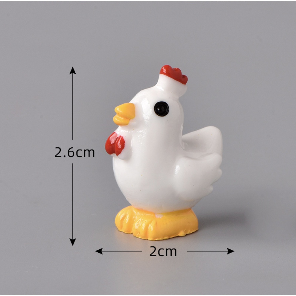 พร้อมส่ง-ตุ๊กตาไก่-ไก่แก้บน-ตุ๊กตาแต่งสวน-ไก่ชน-ไก่แก้ว-ตุ๊กตาจิ๋ว-เรซิ่นจิ๋ว-ตุ๊กตาจัดสวน-ตุ๊กตาตกแต่งสวน