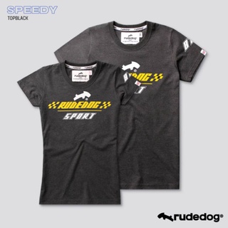 Rudedog แขนสั้นชาย/หญิง รุ่น Speedy ท็อปดำ (ราคาต่อตัว)