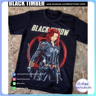 BT  Black Widow เสื้อยืด สีดำ BT Black Timber T-Shirt ผ้าคอตตอน สกรีนลายแน่น S M L XL XXL