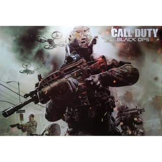 โปสเตอร์ เกม Call of Duty Black Ops II (2011) POSTER 24”x35” Inch Action Video Game Shooter