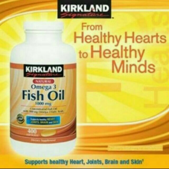 Kirkland Signature™ Omega3 Fish Oil Concentrate 1,000 mg, 400 Softgels