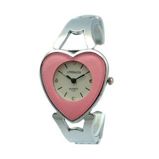  นาฬิกากำไลข้อมือ LONBAIJIA Hearth - Pink