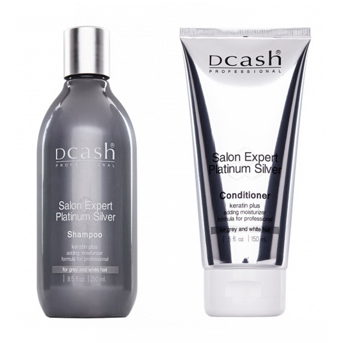 dcash-salon-expert-platinum-silver-แชมพู-และครีมนวดผม-เพิ่มประกายสีผมบรอนด์เงิน-หรือเทา