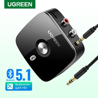 ราคาUgreen Bluetooth 5.1 Receiver aptX HD 2RCA 3.5mm Audio Adapter