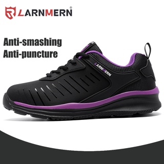 LARNMERN Women รองเท้าเซฟตี้ Safety Shoes รองเท้านิรภัย หัวเหล็ก LM18120033