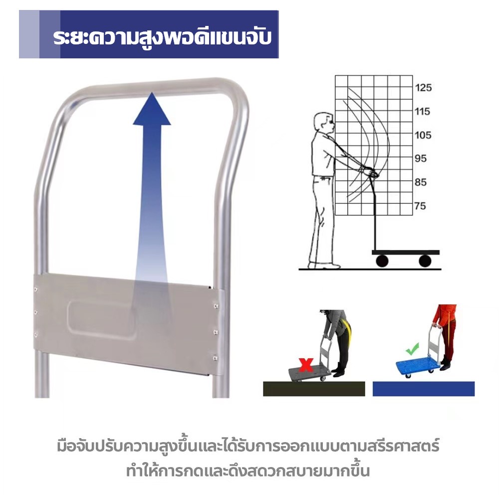 รถเข็นของ-4ล้อ-พับได้-รับน้ำนหนัก50-250กก-รถเข็นของอเนกประสงค์-รถเข็นเหล็ก-รถเข็นสินค้า-รถเข็นคอนโด-รถเข็นย้่ายของ