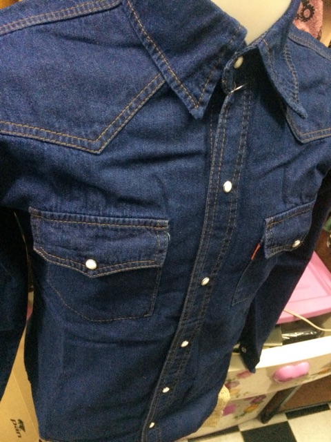 เสื้อยีนส์-levis-501-แขนยาวกระดุมมุก