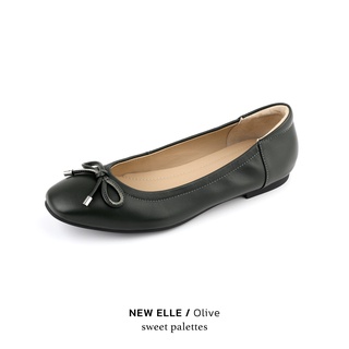 สินค้า Sweet Palettes รองเท้าหนังแกะ NEW ELLE Olive