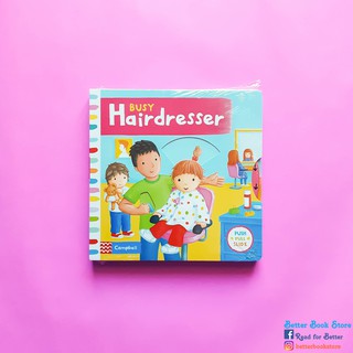 Busy: Hairdresser 👧✂💈 หนังสือเด็ก บอร์ดบุ๊คพร้อมกิจกรรม ภาษาอังกฤษ
